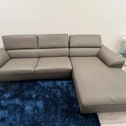 Dark Grey Sectional Couch 