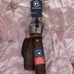 LA Dodgers Leather Belt 