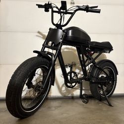 NEW 37MPH Electric Bike Blacked-Out Full Suspension • Long Range