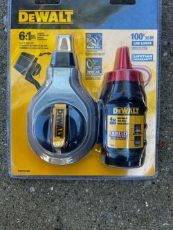 DeWalt Chalk Reel Kit 100ft with Red Chalk