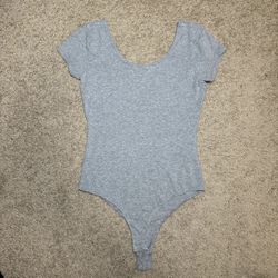 Grey cotton bodysuit