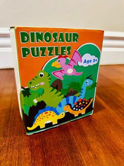 Wooden Dinosaur Puzzles (x6)