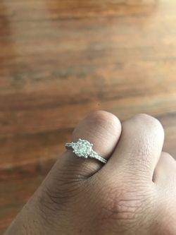 REAL 14k DIAMONDS obo!!white gold women ring NEW! Or best offer!!