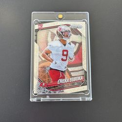 2025 Panini Prizm Emeka Egbuka Laser Prizm Rookie RC #351 Tampa Bay Buccaneers