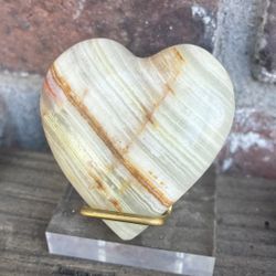 Banded Onyx Heart