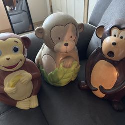 Monkey Cookie Jars