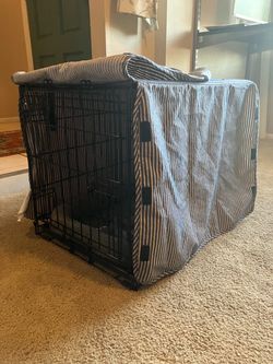 24”’ x 19” Dog Crate with pad and cover