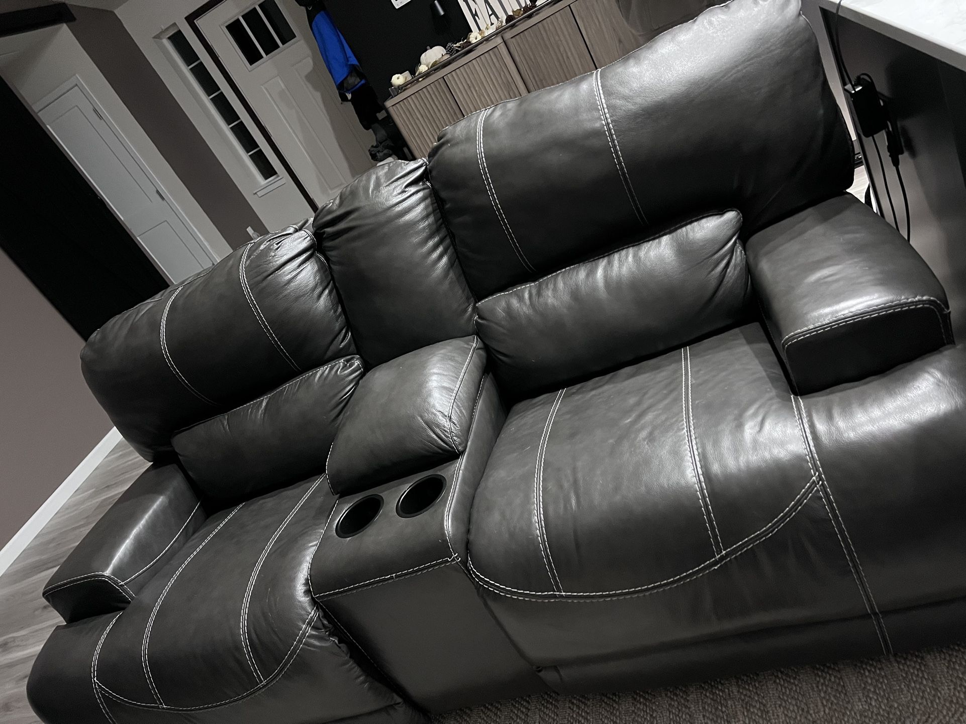 Leather Power Sofas