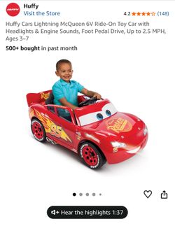 Power Wheel lightening McQueen  car 6 volt