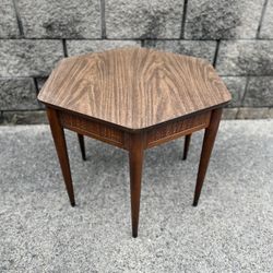American of Martinsville mid century hexagon accent table 
