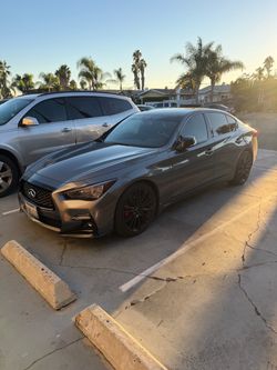 Q50 red sport 2023 Hood
