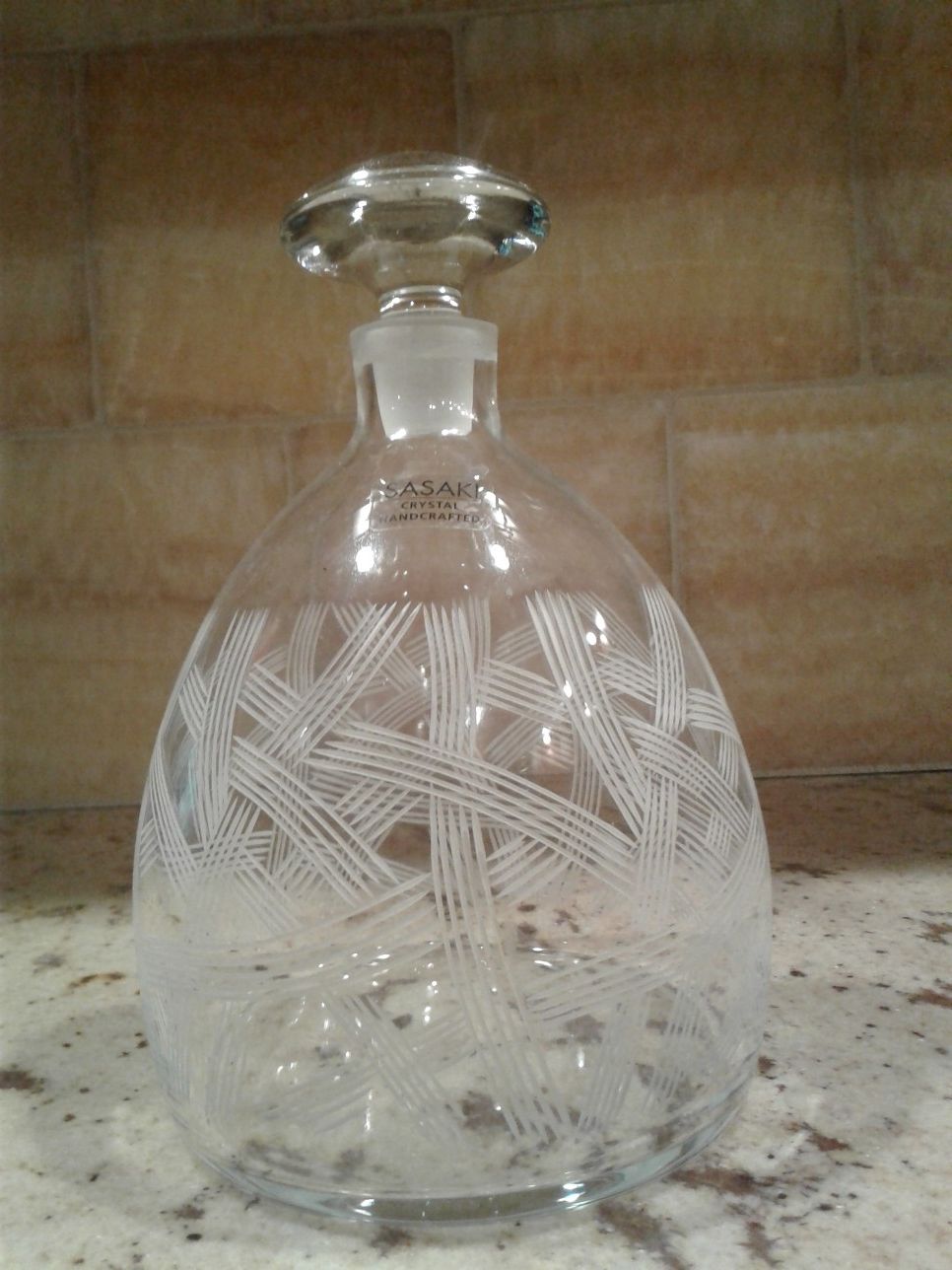 Sassaki designer carafe.