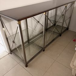 Solid Wood Top Console