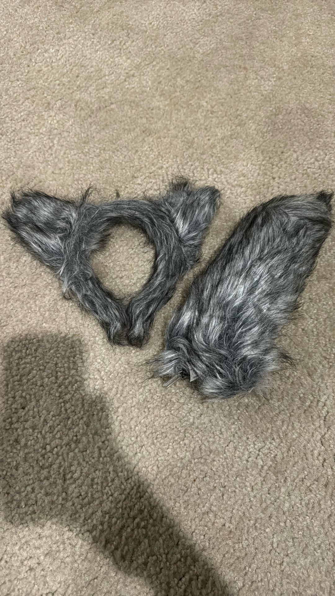Grey Wolf And Tail Halloween Costumes
