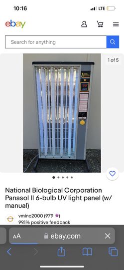 Panosol II UV light For Treatment