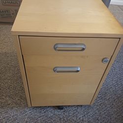  Ikea Galant Rolling 4-drawer Filing Cabinet -like New 