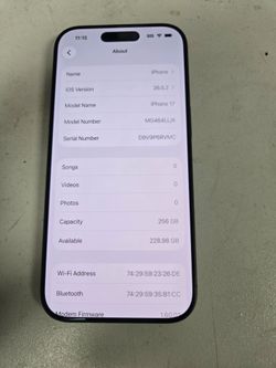 Iphone 17. Unlocked 256gb.