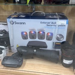 SwannForce 4 Camera 4K UHD Security System DVR 1TB 8 Ch. Outdoor Surveillance Set