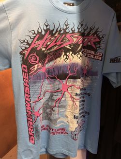 hellstar light blue tshirt