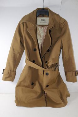 Burberry Trench Coat Tan Womens size 8