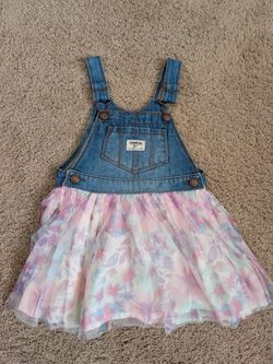 Toddler OshKosh B'gosh Overall Jean Dress - Size: 4T