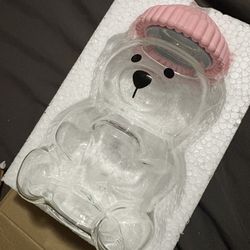 20 oz. Teddy Bear Glass Cup