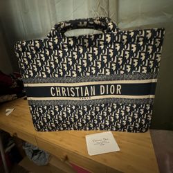 Designer Blue Tote Bag 