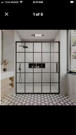 44-48 in. W x 72 in. H Single Sliding Framed Shower Door