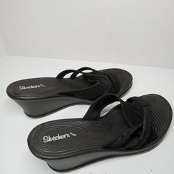 skechers rumblers wedge sandals SIZE 10 US