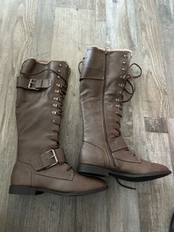 Women’s size 10 dark brown below knee new boots
