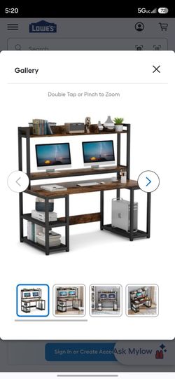 Computer Desk with Shelves