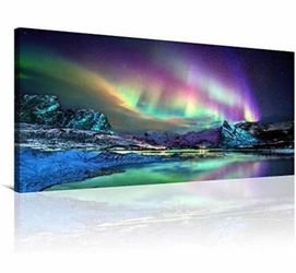 Aurora Borealis Northern Lights Canvas Wall Art