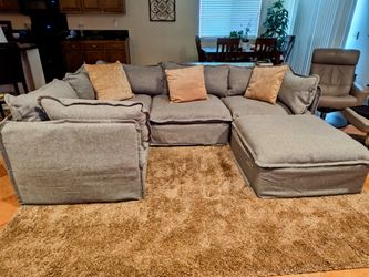 Anabei Modular Four-seater Corner Sectional sofa with Ottoman