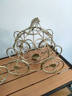 Cinderella Coach Shaped Candle Holders