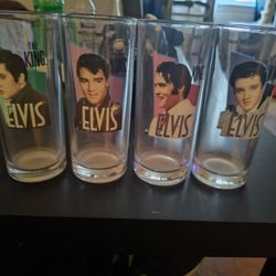 Elvis Presley Collectible Glasses 
