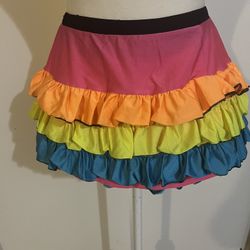 Sexy Electric Party Neon Skirt/ Or Clown / Catrina 