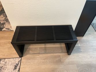 Like New Bamboo Entryway Bench – Solid Wood, Purchased in April