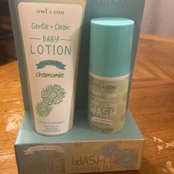 Owl & Coo Baby Wash &  Lotion Set