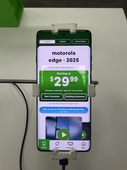 Motorola Edge for $29.99