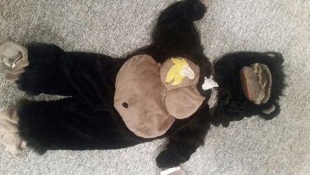 toddler gorilla costume 2 piece