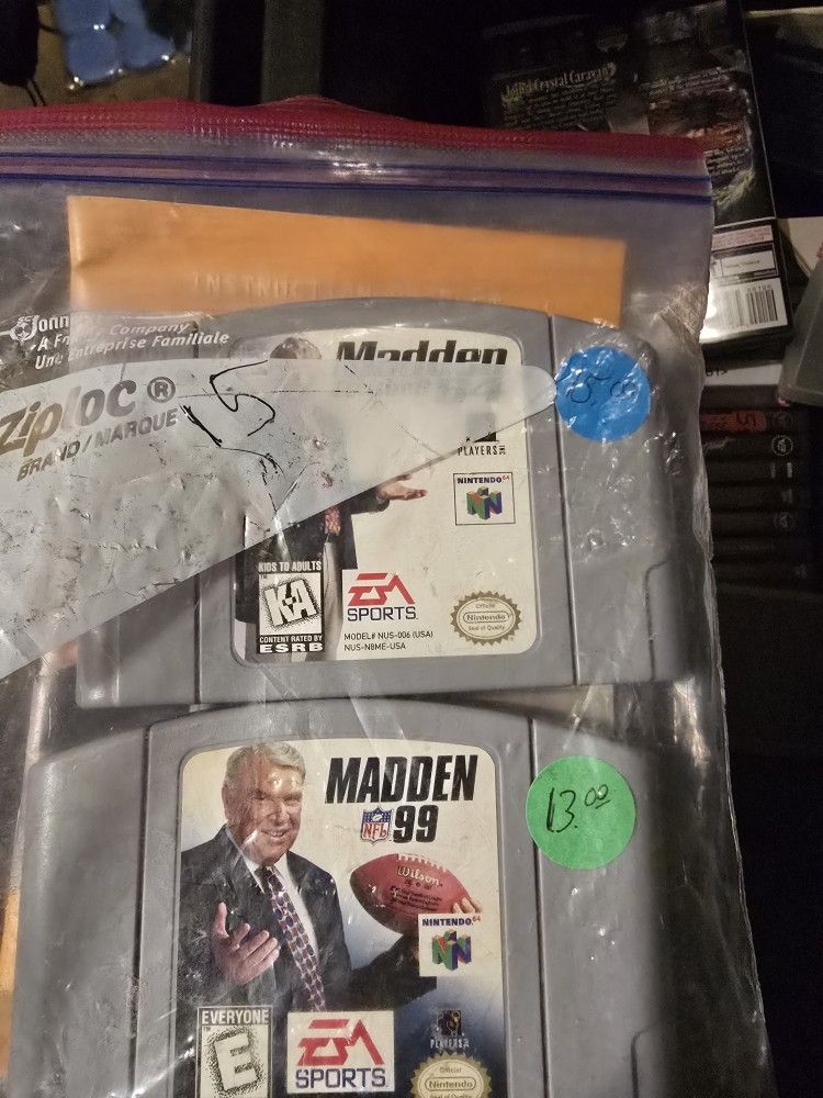 Madden NFL 99 Nintendo 64 Game