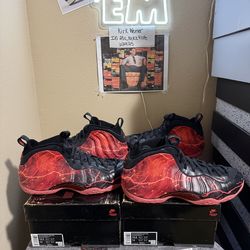 Brand new Nike Air Foamposite one “Stranger Things size 12.5x2 with all the pins