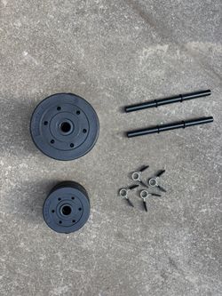 40 LBS Of Dumbbell Convertible Weights