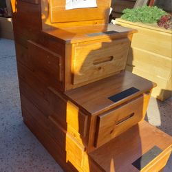 Set Or Wooden Storage Steps Free