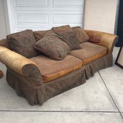 Brown Couch.