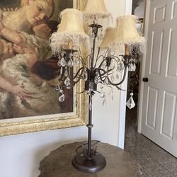 Gorgeous and Antique crystal lamp