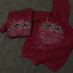 Pink Sp5der Hoodies 
