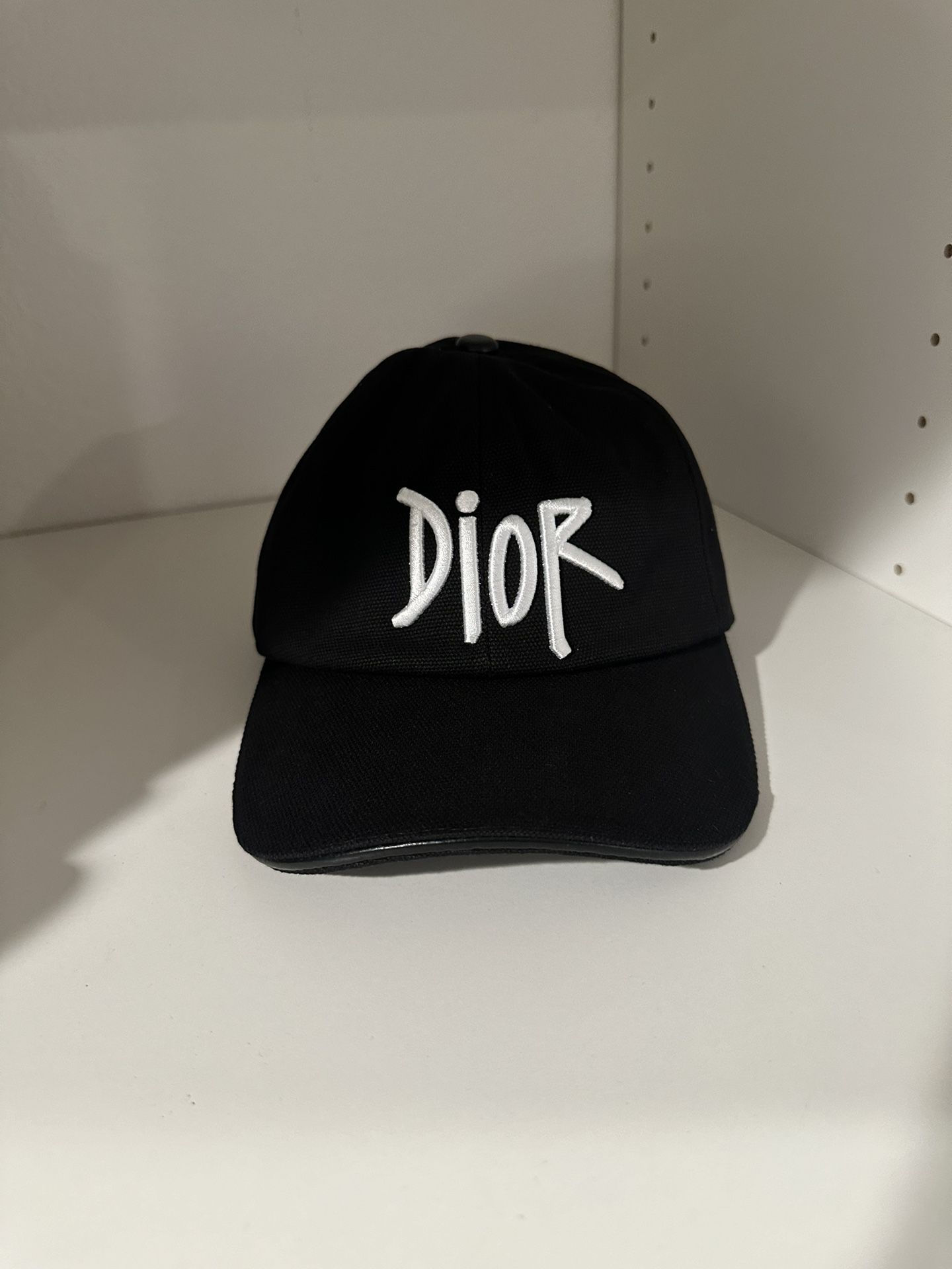 Dior X Stussy Black Cap