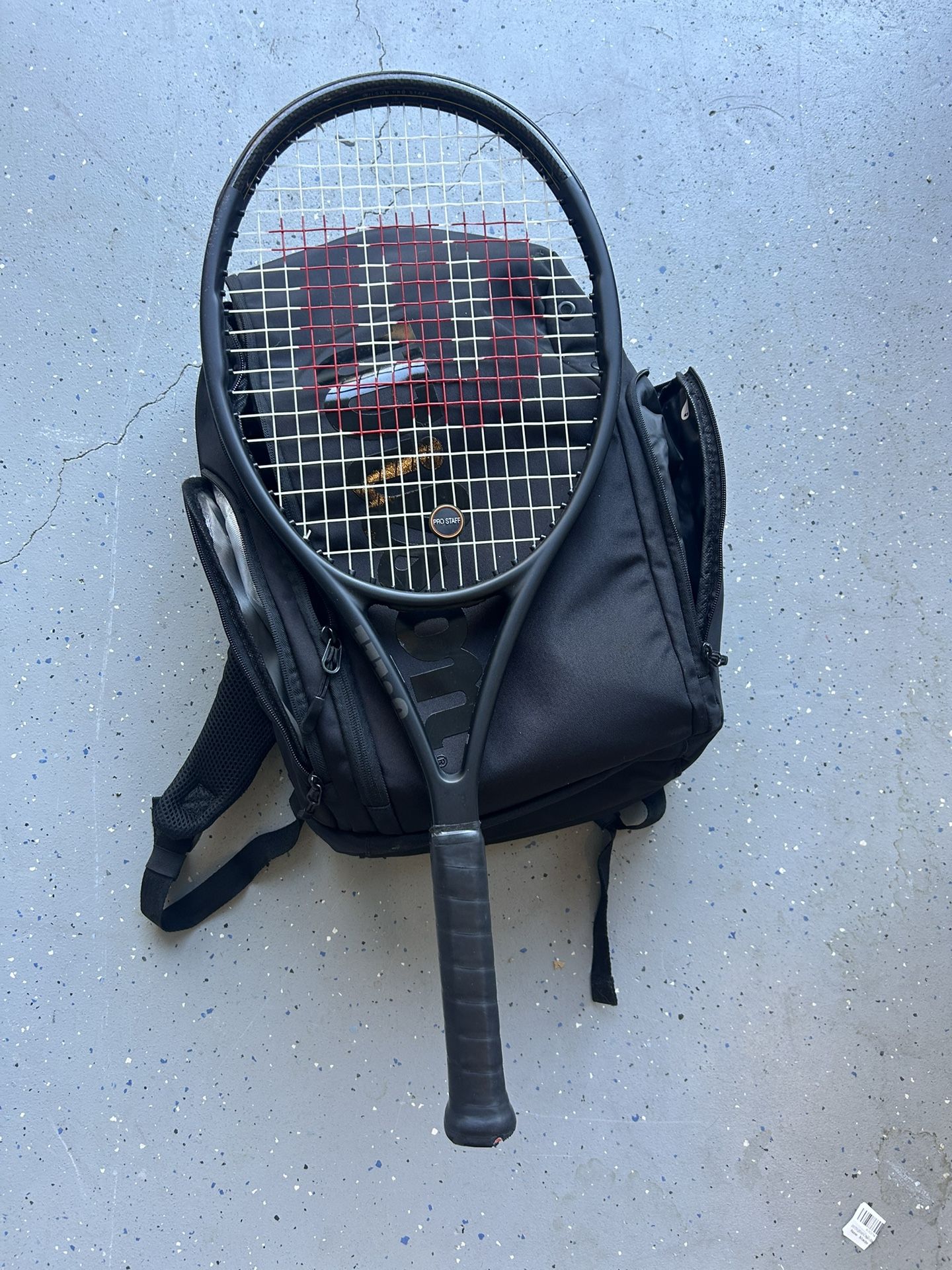 Wilson Pro Staff Team v13 Tennis Racquet + Wilson Backpack (Optional Set)