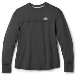 REI Co-Op Swiftland Thermal Running Crew Long-Sleeve Pullover Women’s M Black